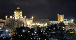 Brunei skyline at night